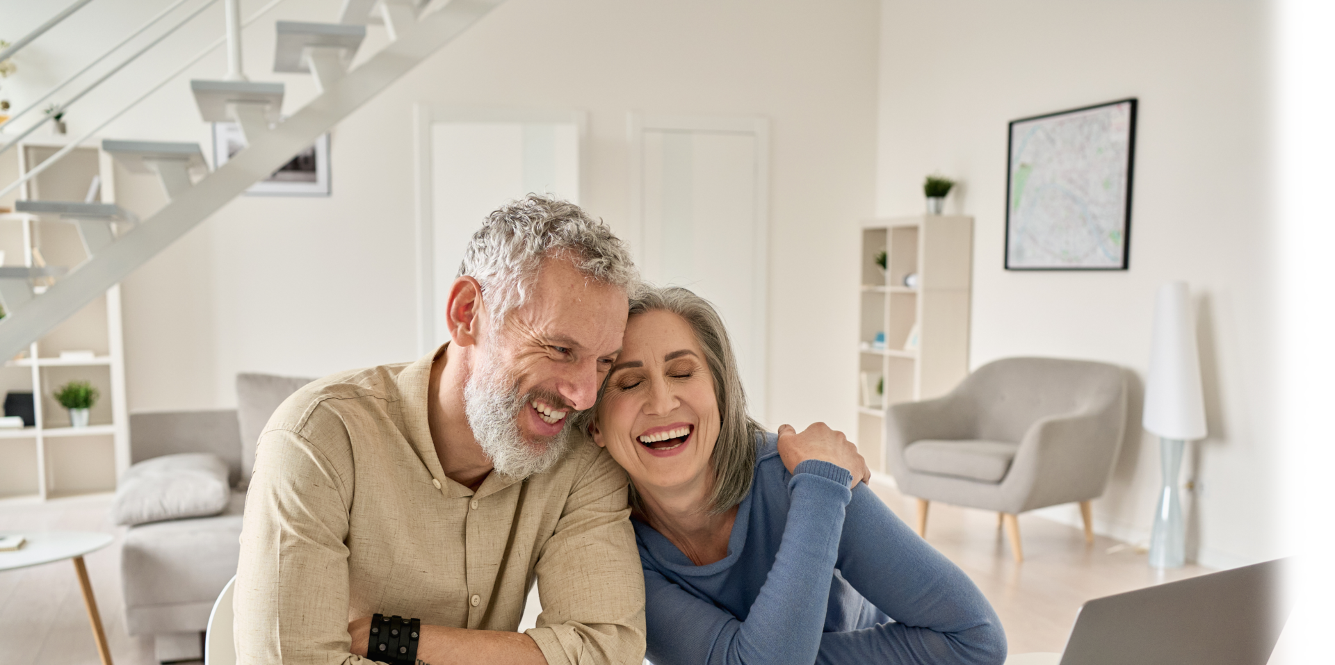 older couple smiling and carefree